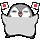 ぺそぎん日本旗振り.gif